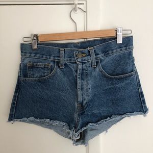Brandy Melville John Galt High Rise Denim Shorts